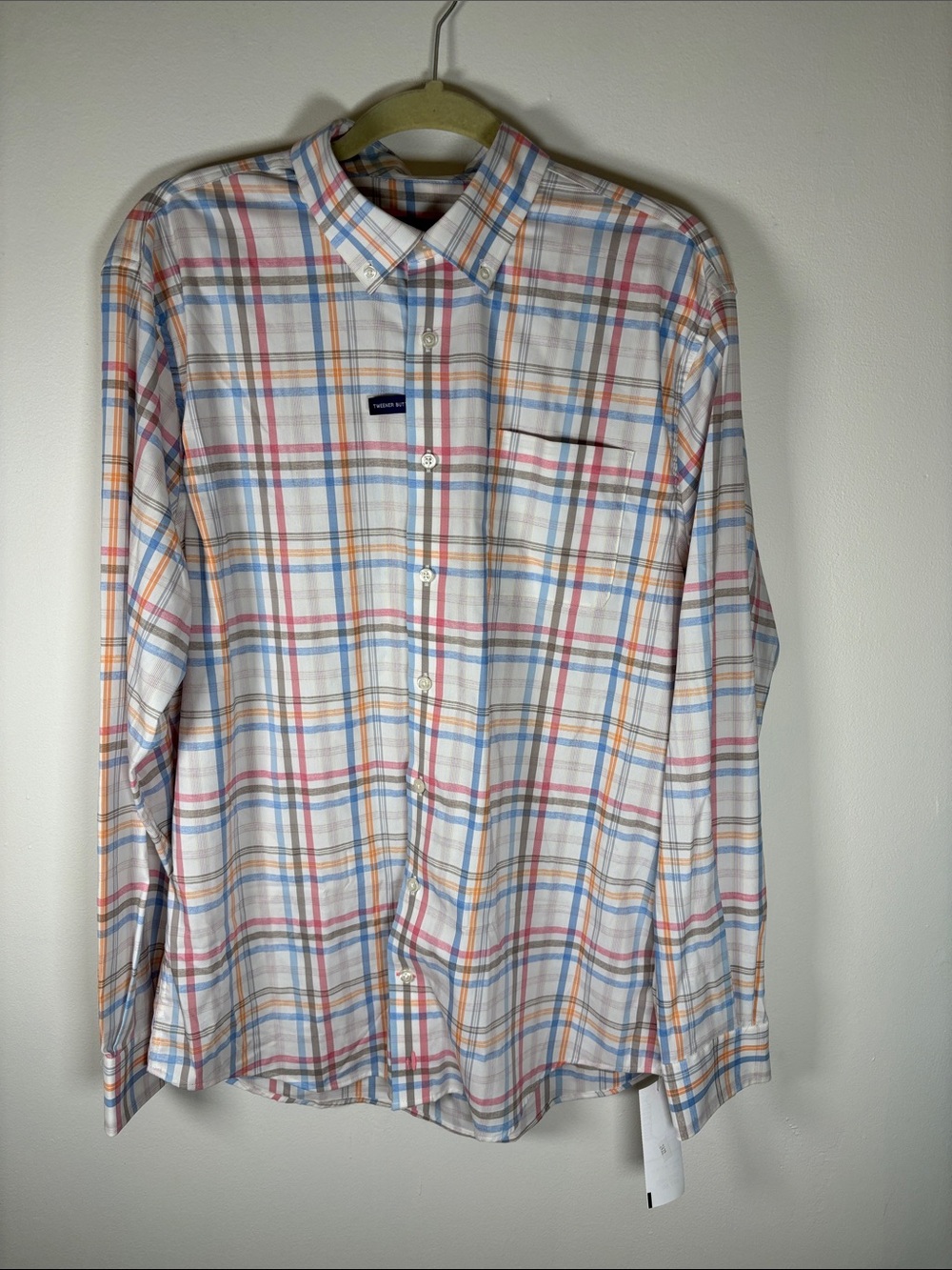 Johnnie-O Towers Button Down Shirt – White – Size L – New with Tags